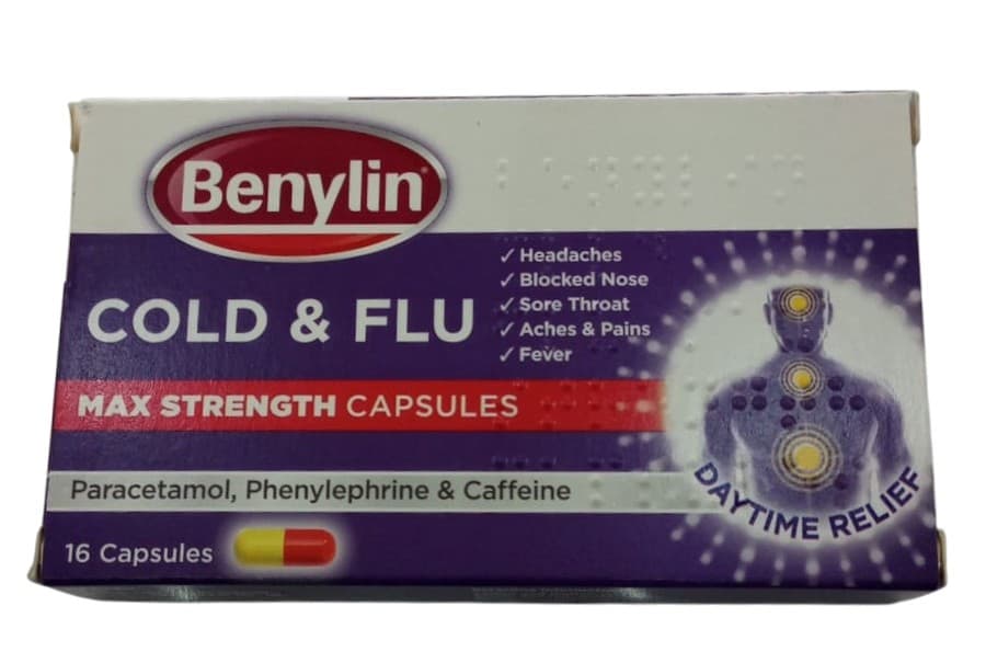 BENYLIN COLD & FLU MAX STRENGTH 16S