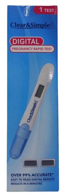 CLEAR & SIMPLE DIGITAL PREGNANCY TEST SINGLE