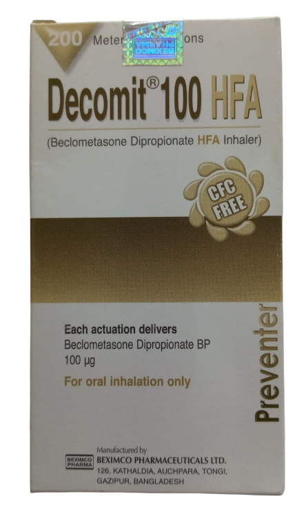 DECOMIT 100HFA INHALER
