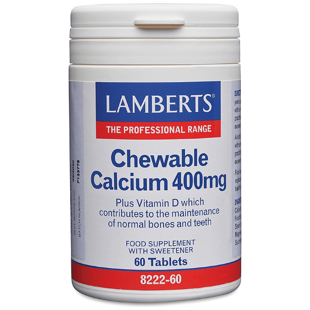 LAMBERTS CHEWABLE CALCIUM 400MG 60 TABLETS