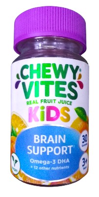 CHEWY VITES KIDS BRAIN OMEGA GUMMIES 30'S