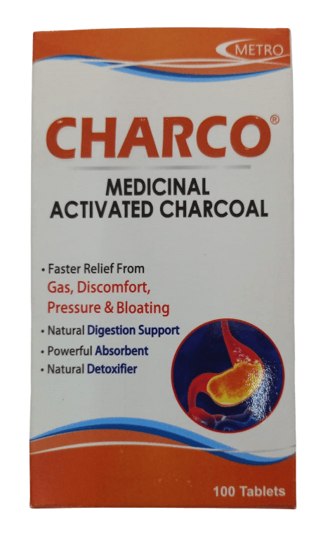 MEDICINAL ACTIVATED CHARCOAL UK 100S