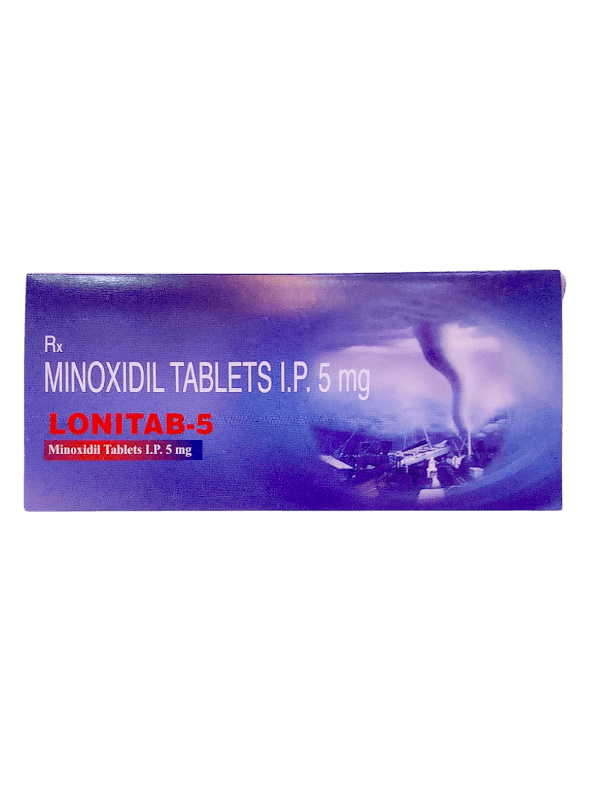 LONITAB [MINOXIDIL ] TABLETS 5MG 10'S