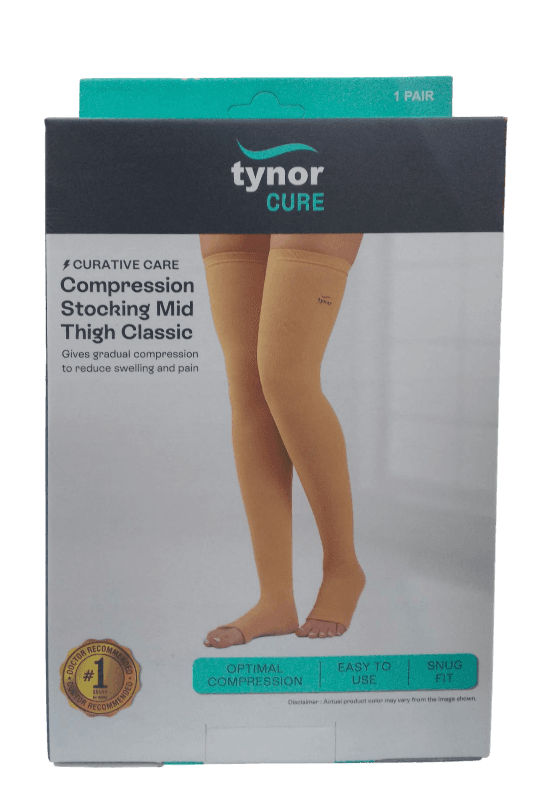 TYNOR COMPRESSION STOKING XXL MID THIGH