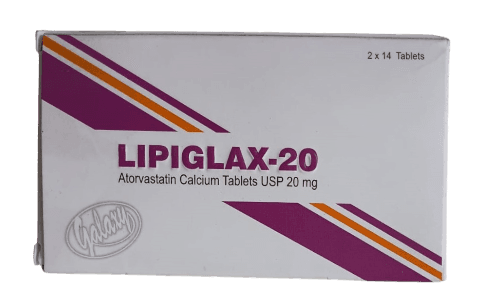 lipiglax 20mg tabs 28s