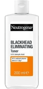 NEUTROGENA BLACKHEAD ELIMINATING 0.5% SALICYLIC ACID CLEANSING TONER 200ML