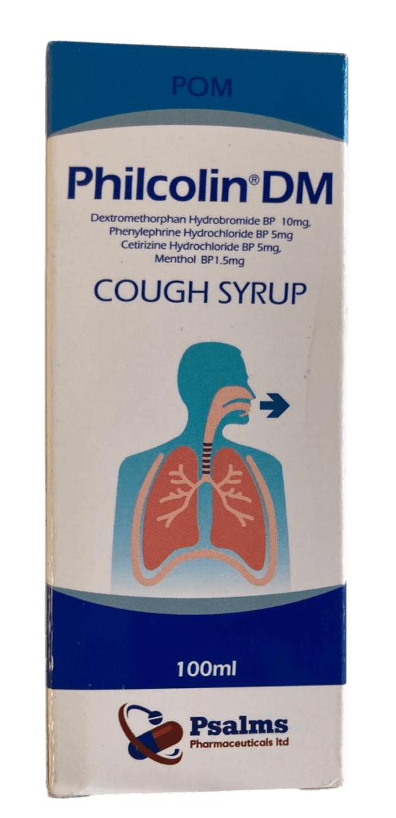 PHILCOLIN DM DRY COUGH SYRUP 100ML