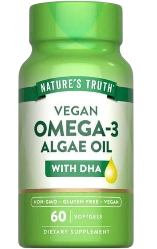 NATURES TRUTH OMEGA-3 ALGAE OIL SOFTGEL 60'S