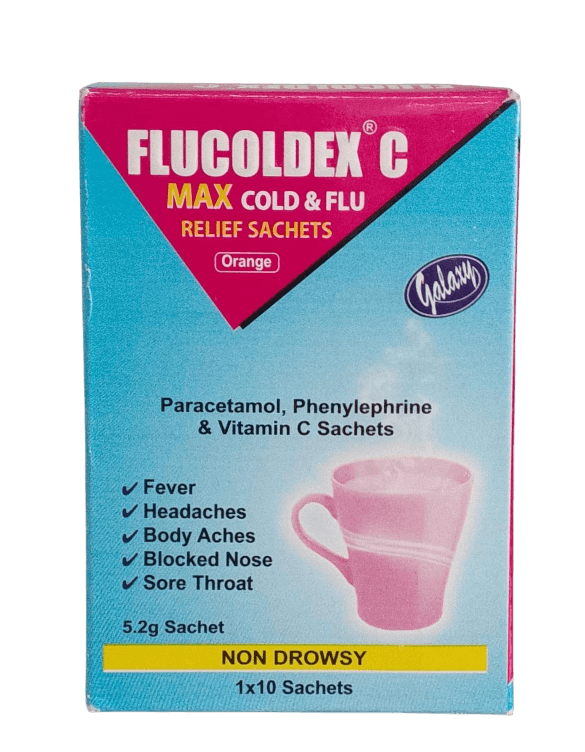 FLUCOLDEX MAX SATCHETS 10S