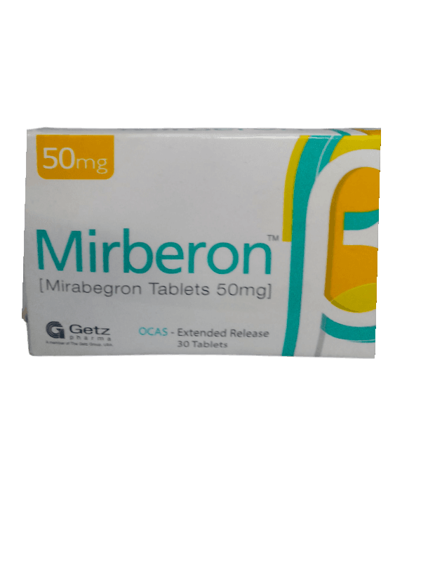 MIRBERON (MIRABEGRON) 50MG TABLETS 30'S