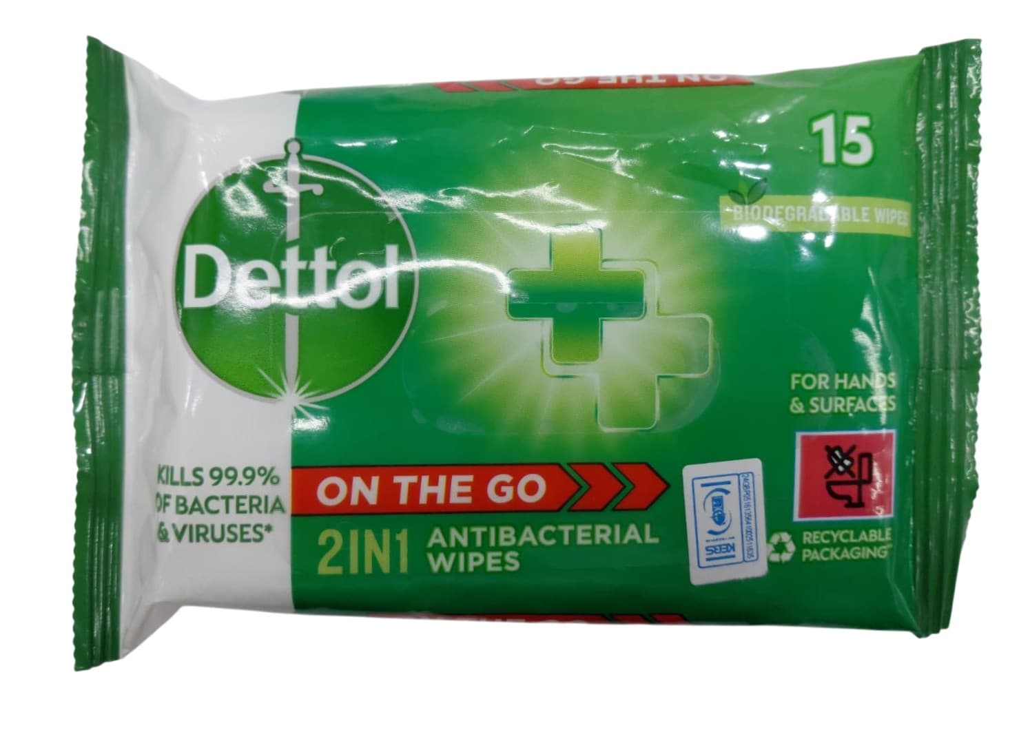 DETTOL WIPES 15'S