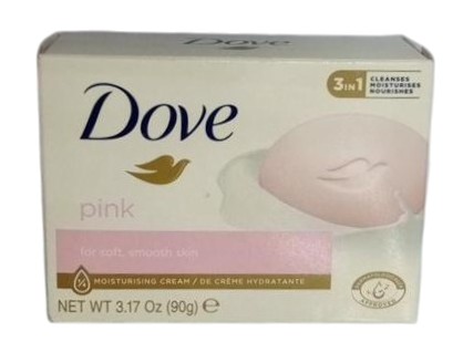 DOVE PINK MOISTURIZING CREAM 3 IN 1 BAR 2 X 90G