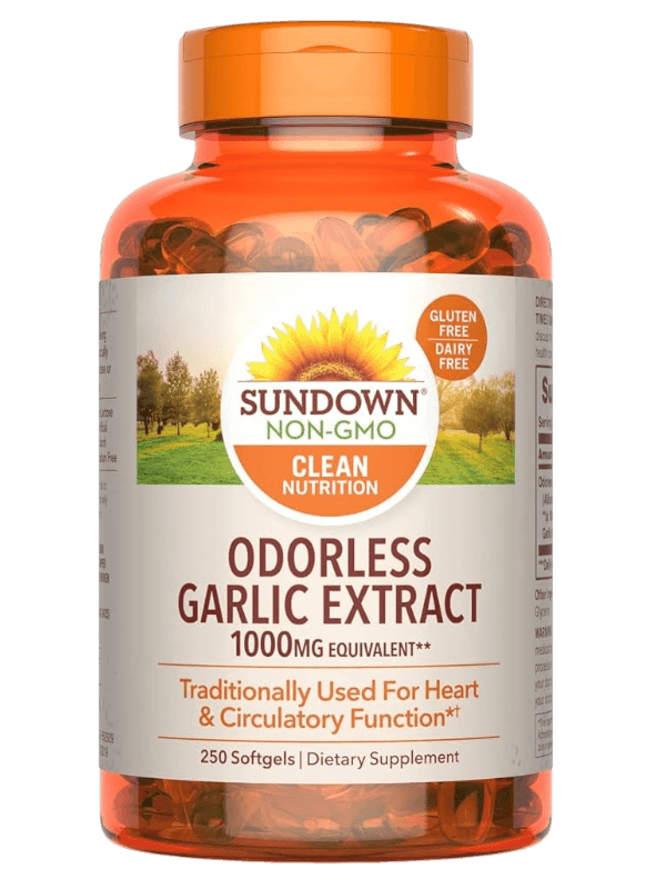 SUN DOWN ODORLESS GARLIC EXTRACT 100MG SOFTGELS 250S