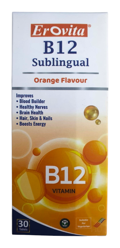 EROVITA B12 SUBLINGUAL TABLETS 30'S