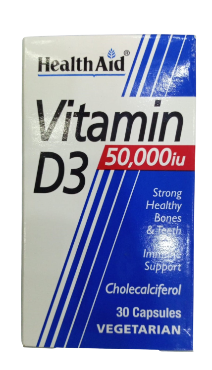healthaid vitamin d3 50000 i.u 30s