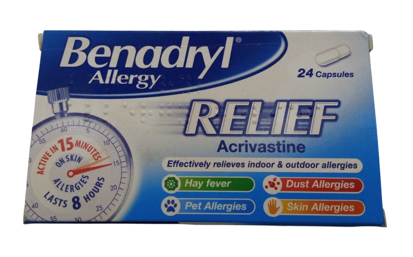 BENADRYL ALLERGY RELIEF 24'S