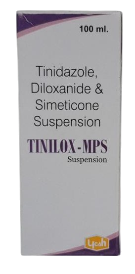 TINILOX MPS SUSPENSION (TINIDAZOLE/DILOXANIDE) 100ML
