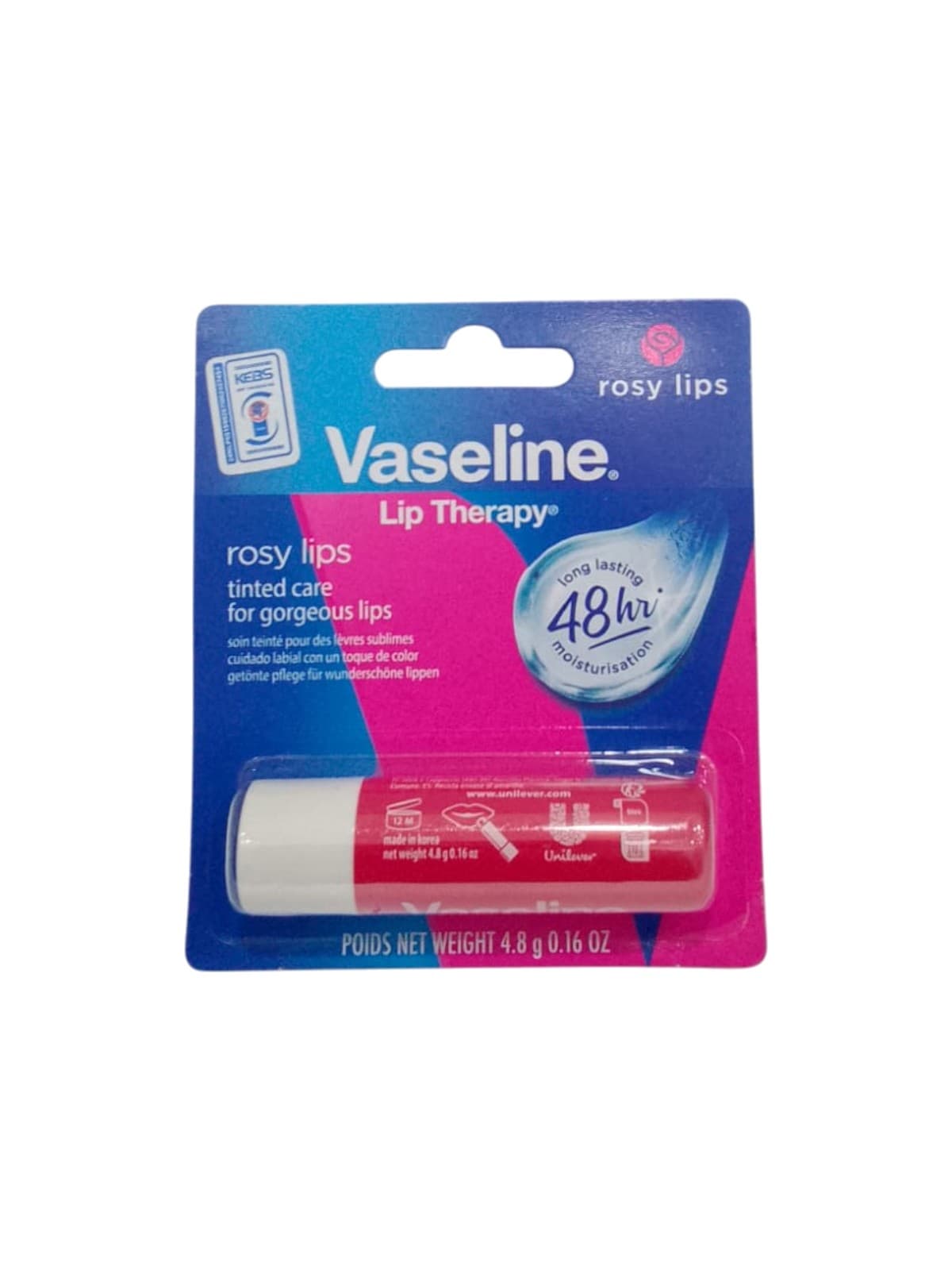 VASELINE LIPCARE TUBE 4.8G