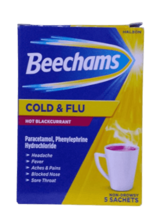 BEECHAMS COLD N FLU BLACKCURRANTS SATCHETS 5S