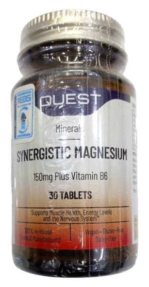QUEST MAGNESIUM WITH B6 TABS 30'S
