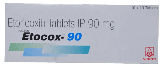 ETORED (ETORICOXIB) 90MG TABS 100'S