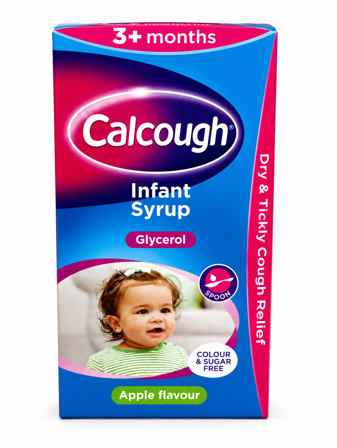 CALCOUGH INFANT SYRUP GLYCEROL APPLE FLAVOUR 3PLUS MONTHS