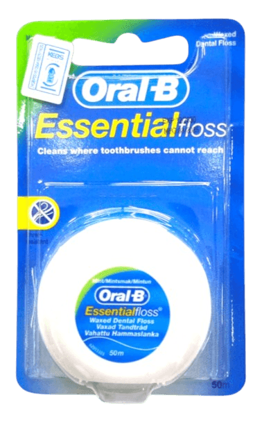 ORAL B ESSENTIAL DENTAL FLOSS WAXED
