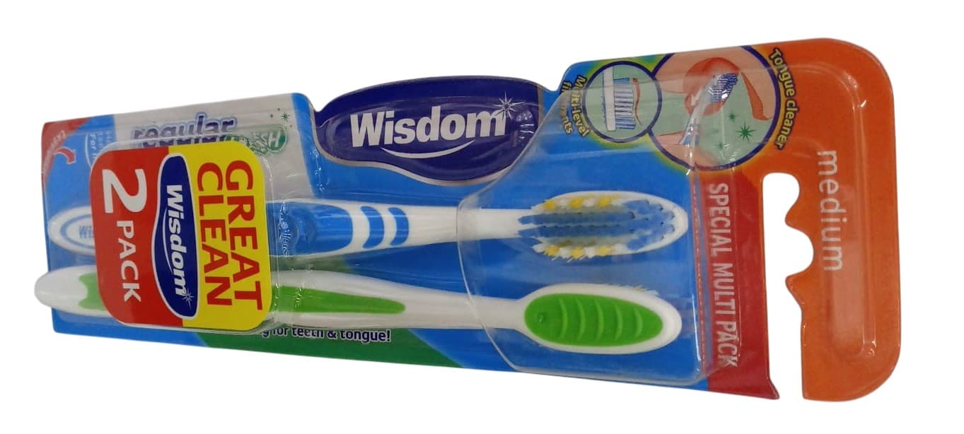 WISDOM XTRA FRESH TOOTHBRUSH 2 PACK