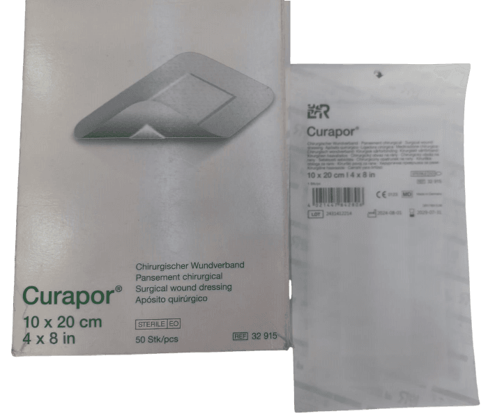CURAPOR TRANSPARENT WOUND DRESSING 10CM BY 20CM 1S