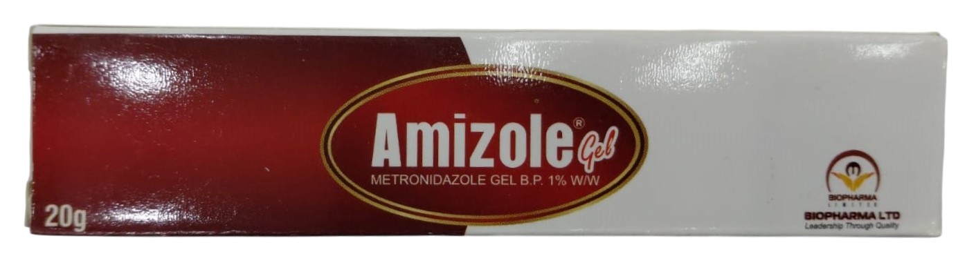 AMIZOLE (METRONIDAZOLE) GEL BP 1% W/W 20GMS