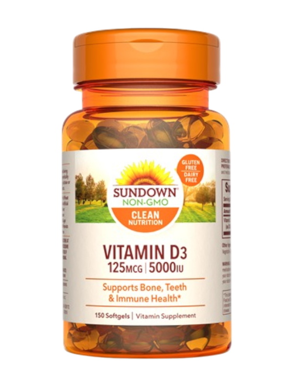 SUN DOWN  VITAMIN D3 125/5000 , 150'S