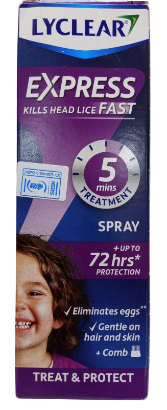 LYCLEAR EXPRESS HEAD LICE SPRAY 100ML