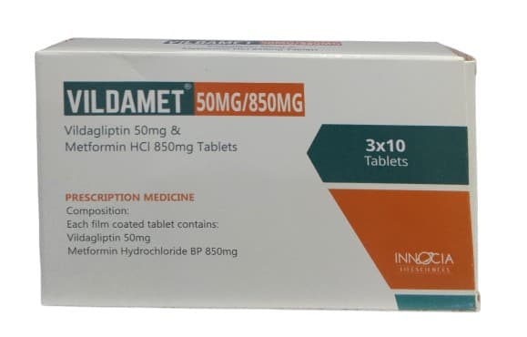 VILDAMET 50/850MG TABLETS 30'S