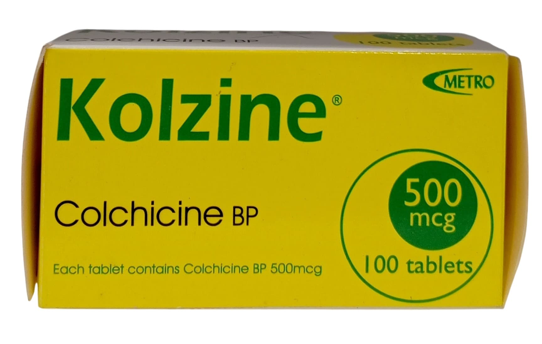 KOLZINE TABS 500MCG (COLCHICINE0.5MG) 100'S