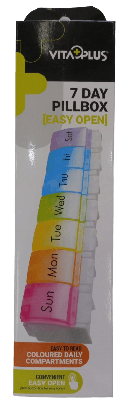 VITAPLUS VP64222 7 DAYS COLOURED COMPARTMENTS