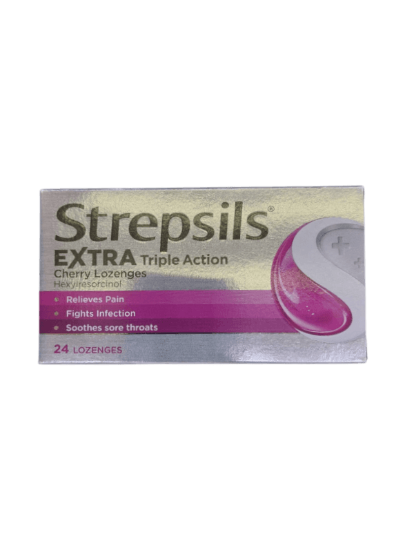STREPSILS EXTRA TRIPLE ACTION CHERRY 24s