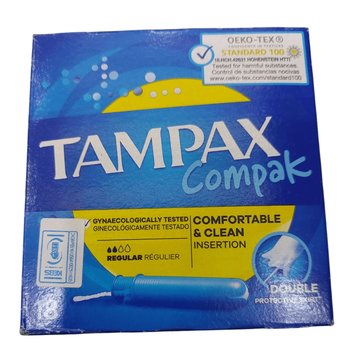 TAMPAX COMPAK REGULAR TAMPONS 18'S