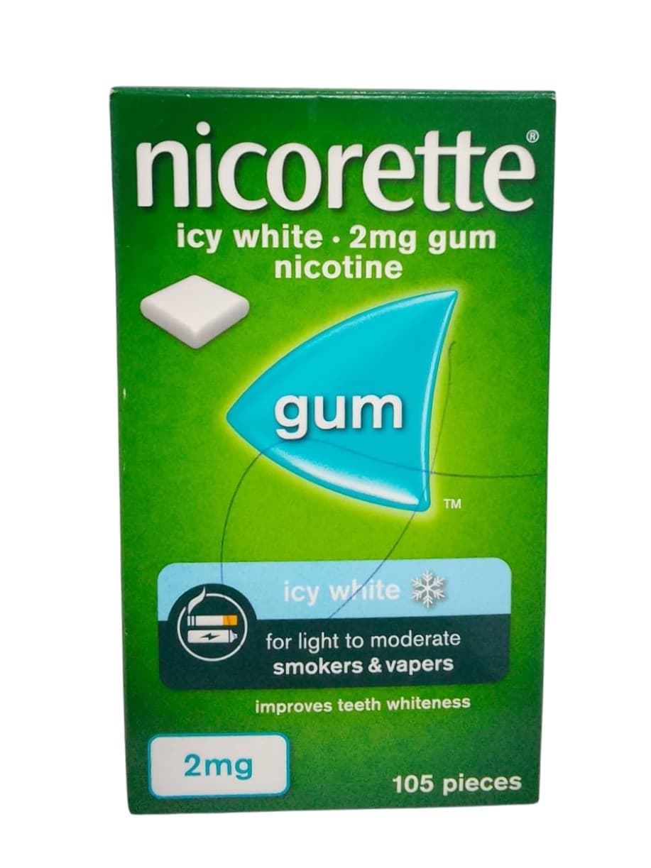 NICORETTE 2MG ICYWHITE GUM 105'S