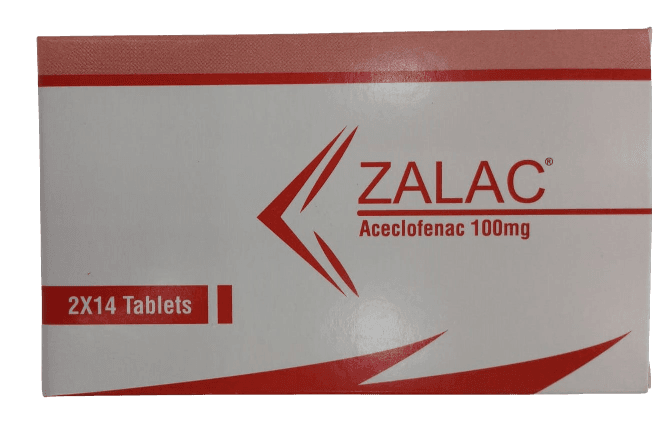 ZALAC 100MG (ACECLOFENAC) TABLETS 28'S