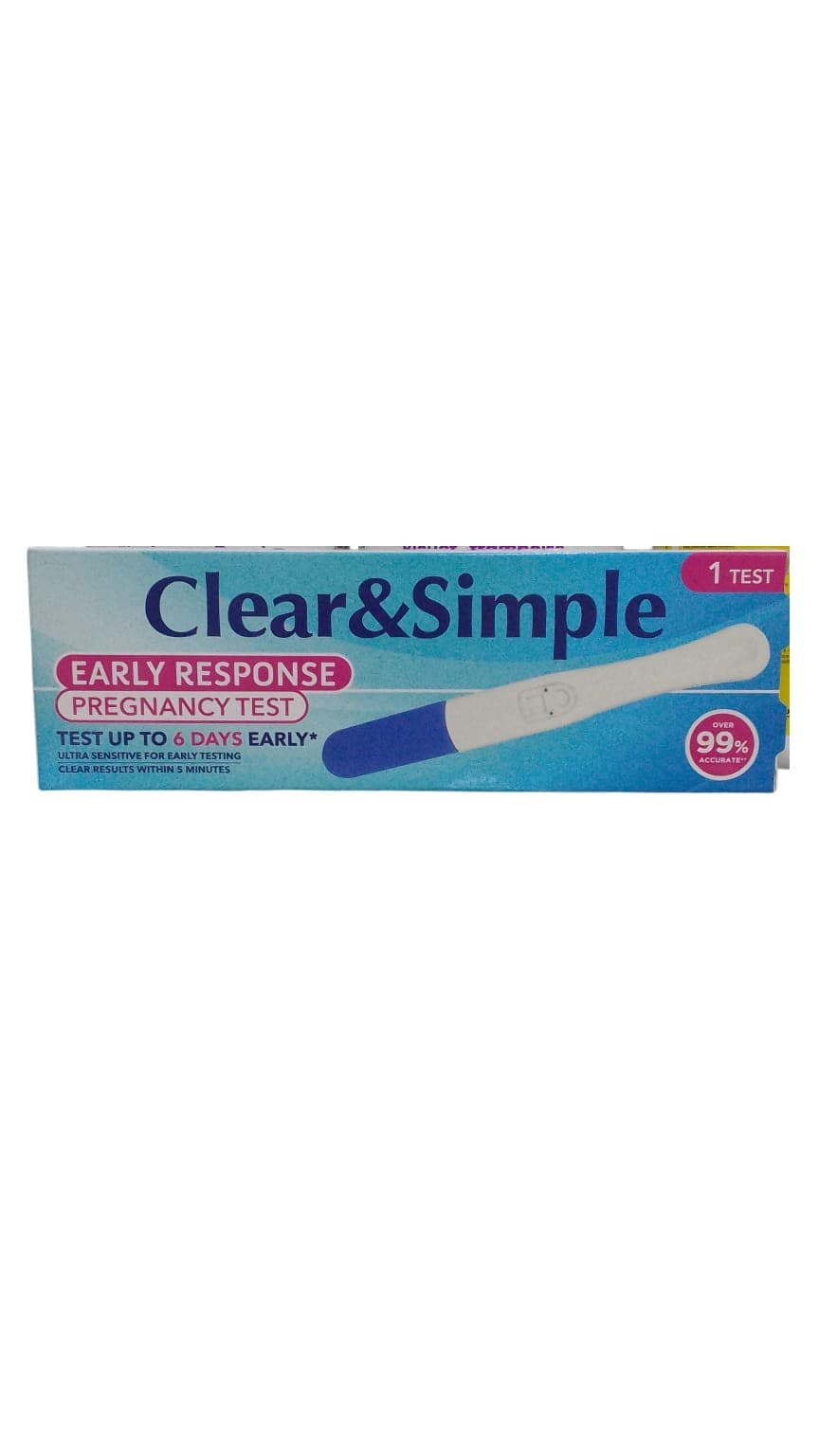 CLEAR SIMPLE EARLY RESPONSE PREGNANCY TEST 1 TEST