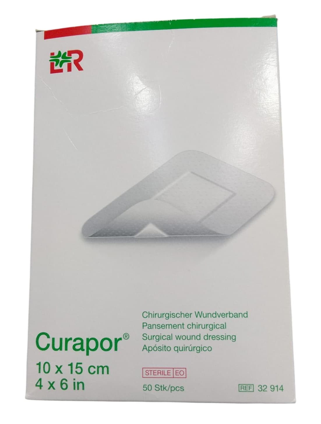 CURAPOR SURGICAL DRESSING 10*15CM 50S
