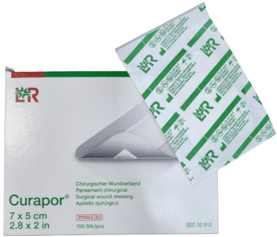 CURAPOR SURGICAL DRESSING 7CM BY 5CM
