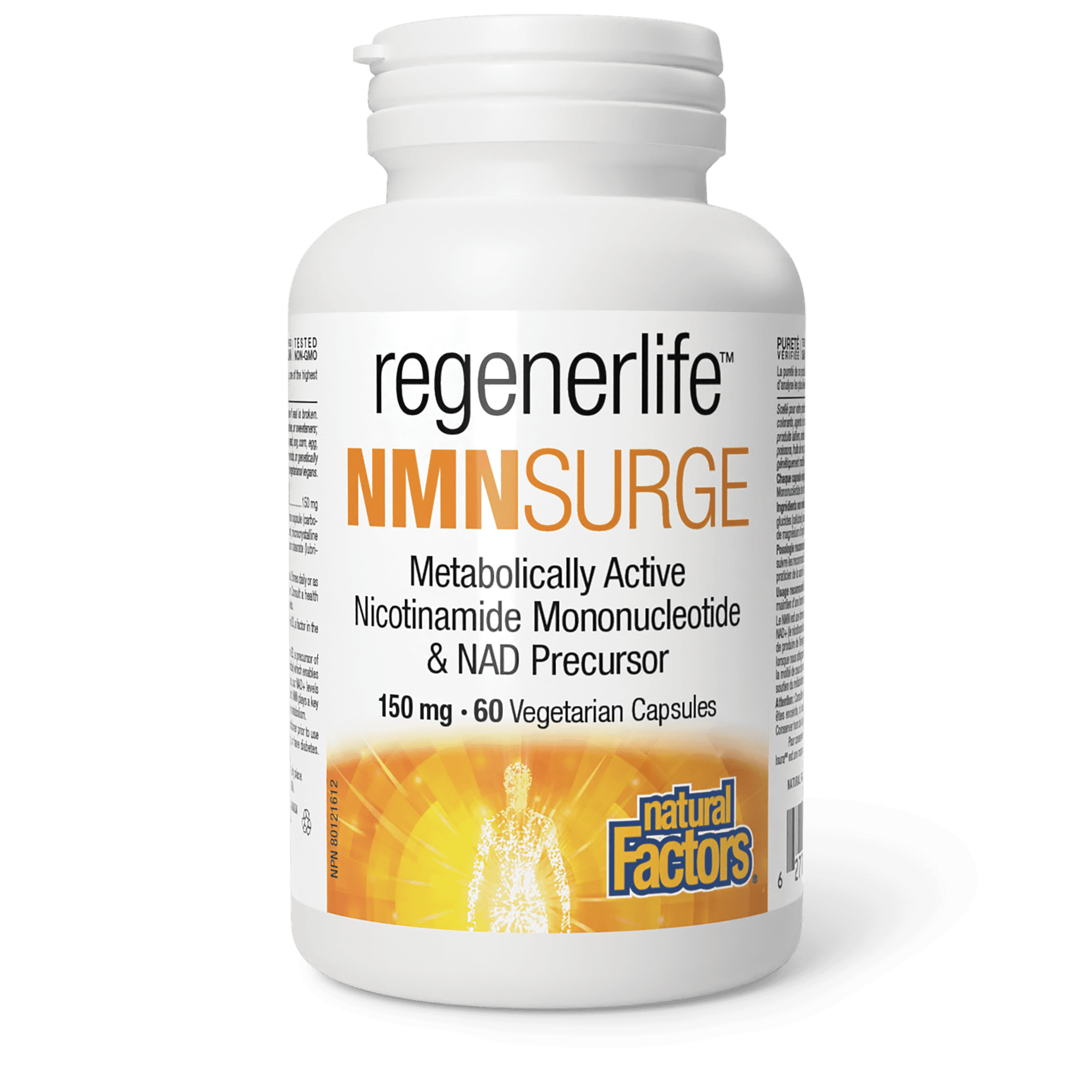 NATURAL FACTORS REGENERLIFE NMN SURGE 150MG 60VEGETERIAN CAPSULES