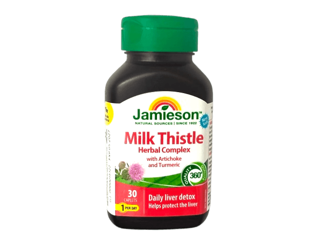JAMIESON DAILY LIVER DETOX MILK THISTLE CAPLETS 30'S
