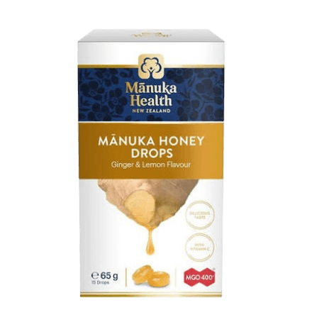 MANUKA HONEY GINGER AND LEMON 15 DROPS
