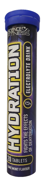 SCIENCE FITNESS HYDRATION EFFERVESCENCE TABS LIME MINT FLAVOUR 20'S