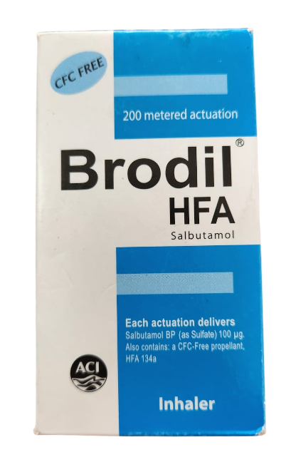 BRODIL HFA (SALBUTAMOL) INHALER