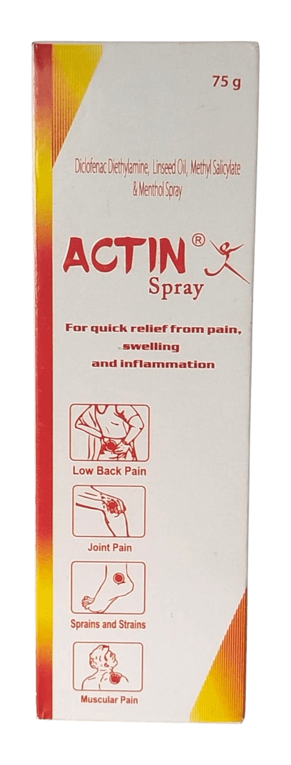 ACTIN (DICLOFENAC) PAIN SPRAY 75GMS