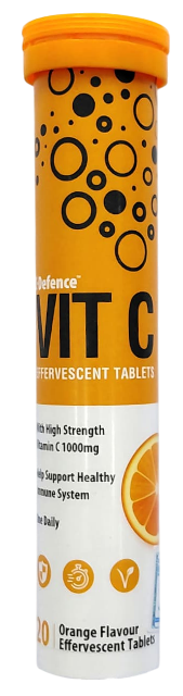 C DEFENSIVE VIT C 1000MG EFFERVESCENT TABS 20'S