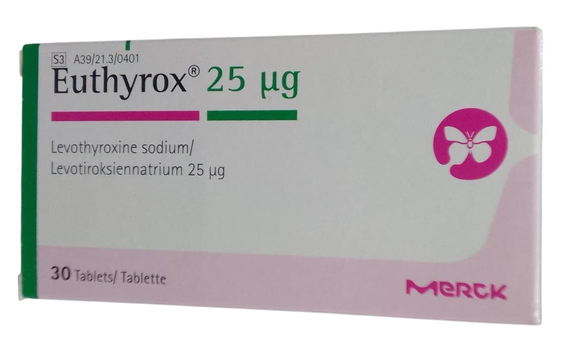 EUTHYROX 25MCG TABLETS 30's